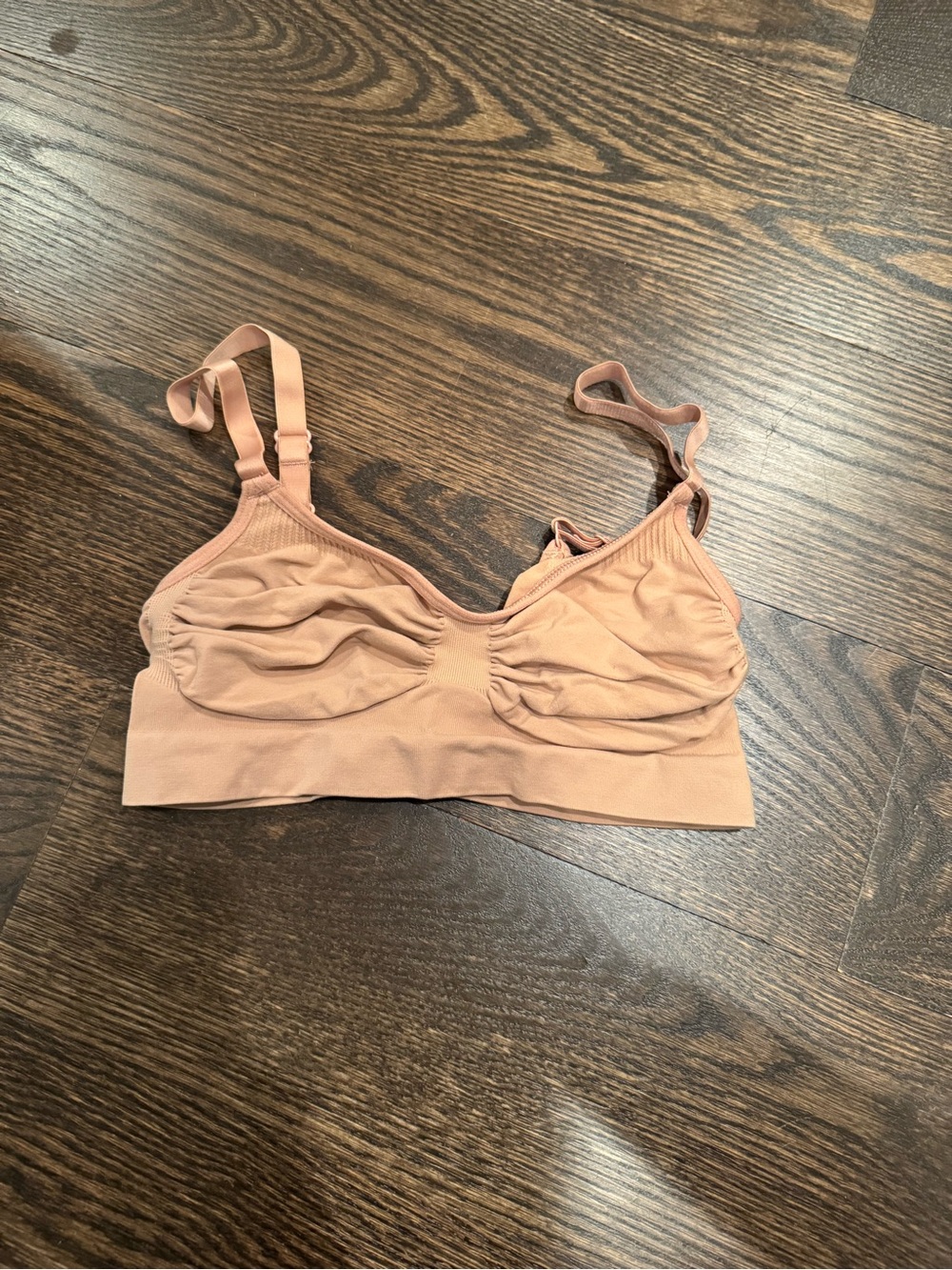 SKIMS Ruched Wireless Bralette - Nude